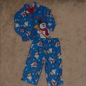 Frosty the snowman BOY pj set, 18M